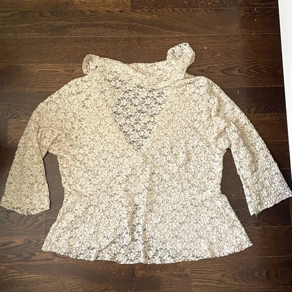 Stunning Windsmoor Cream Lace Blazer Jacket-Size Medium/Large - Picture 4 of 11